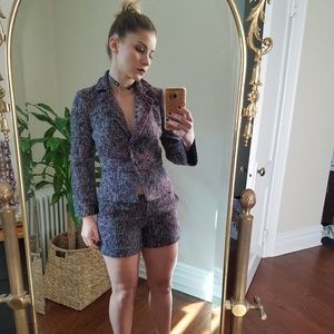 Rebecca Taylor 2 piece twill suit (jacket&shorts)